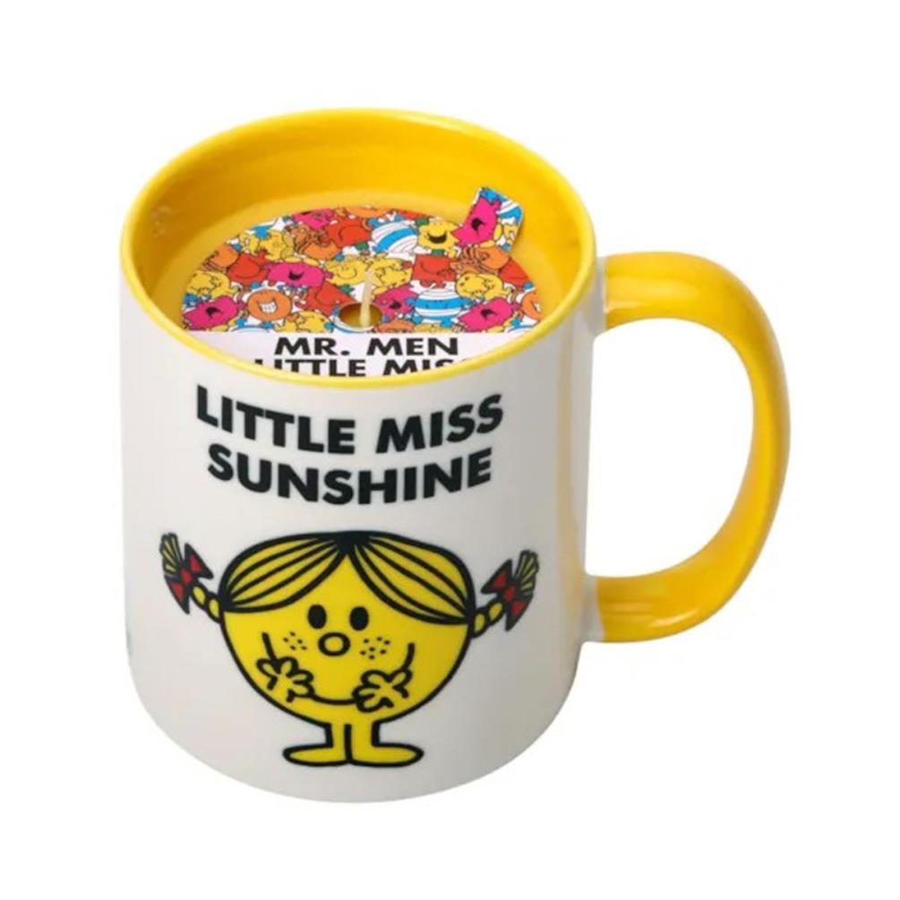 Mr Men Coconut & Pineapple Little Miss Sunshine Reusable Mug Candle Extra Image 2